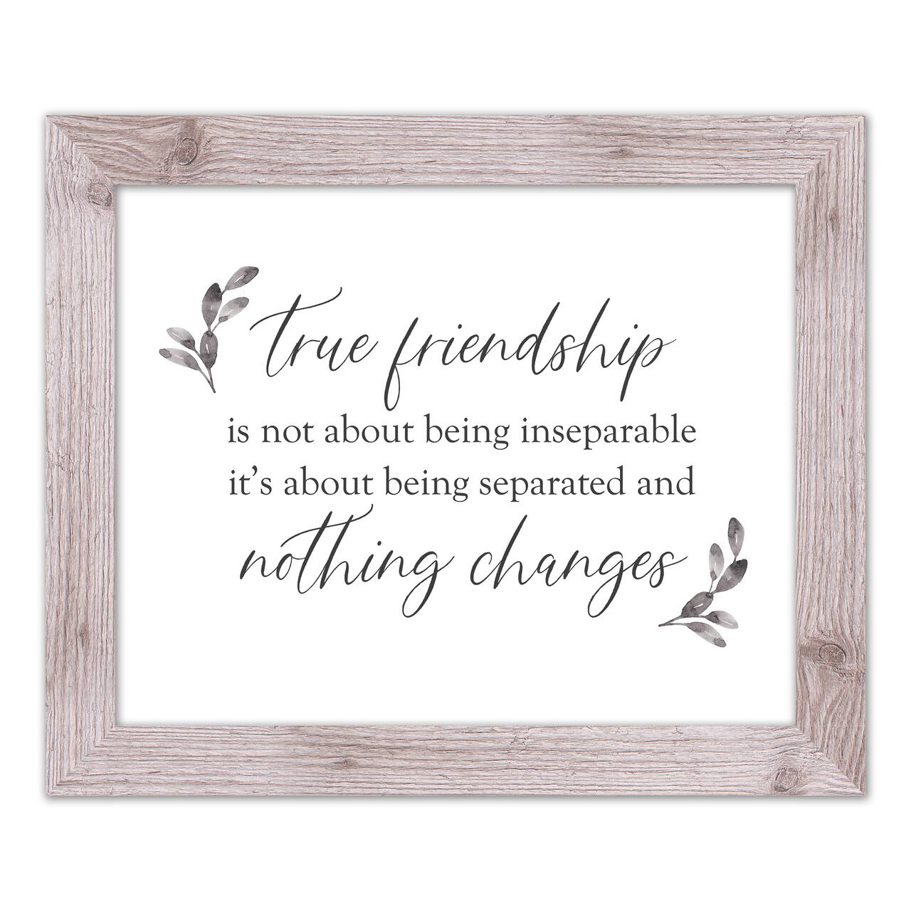 True Friendships Never Change Western Framed Print